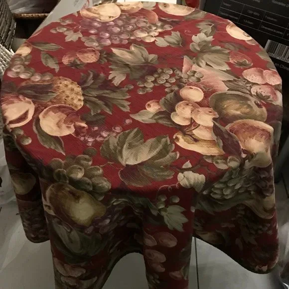 Fruits pattern round table cloth - Picture 2 of 4